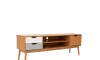 Rack para TV - Linea Nórdica Roble/Gris claro/Blanco