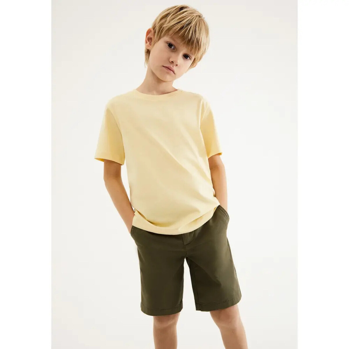 CAMISETA MM MASC - AMARELO CLARO 