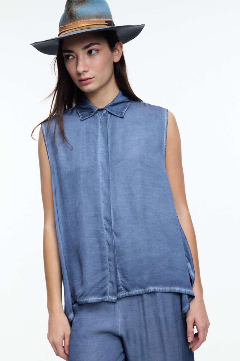 CAMISA IRREGULAR Azul