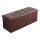 Puff Baúl Lumax Plegable 75x38 cm Organizador Living Dormitorio Marron