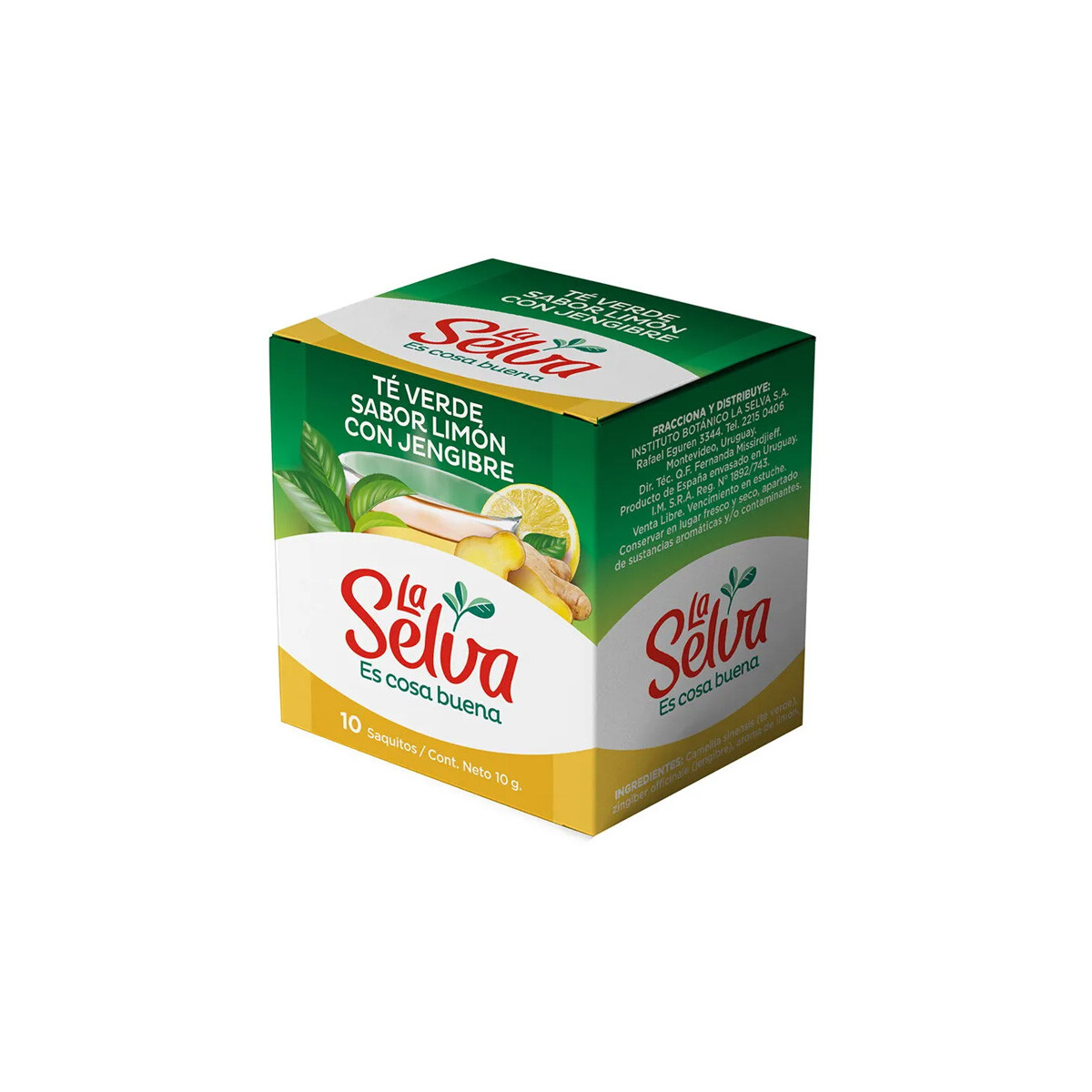 Te verde con limon y jengibre x10 saquitos 
