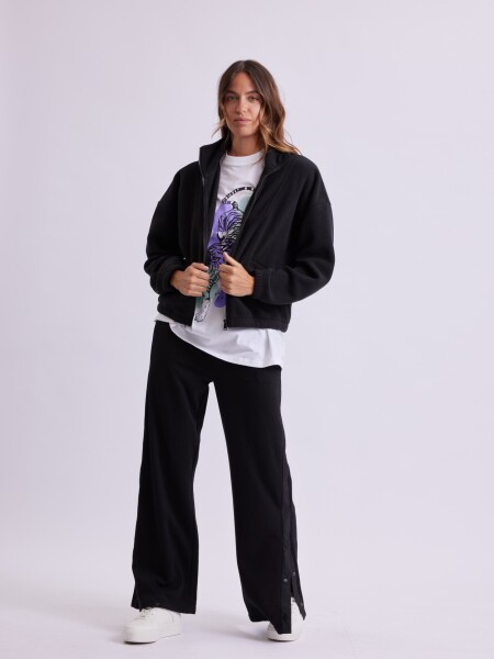 Campera polar oversize Negra