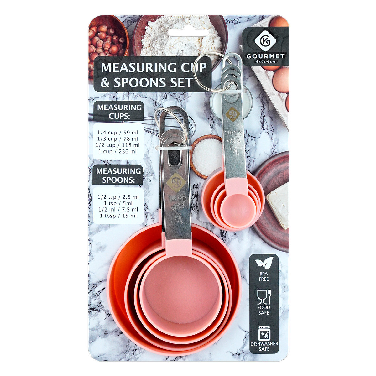 Cuchara medidora 8 piezas 