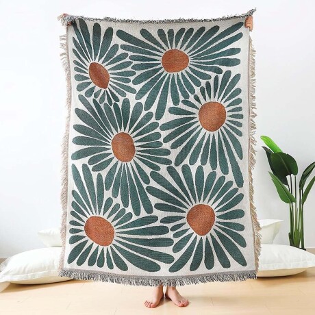 Cobertor Protector Funda Cubre Sillón Sofá Reversible 1.6x2M Verde