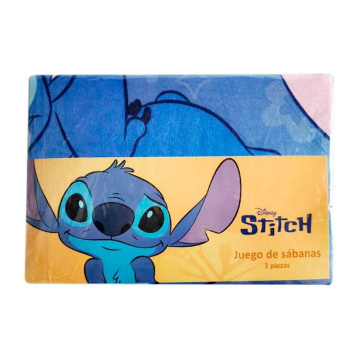 Juego de Sábanas Stitch Azul 1 Plaza 