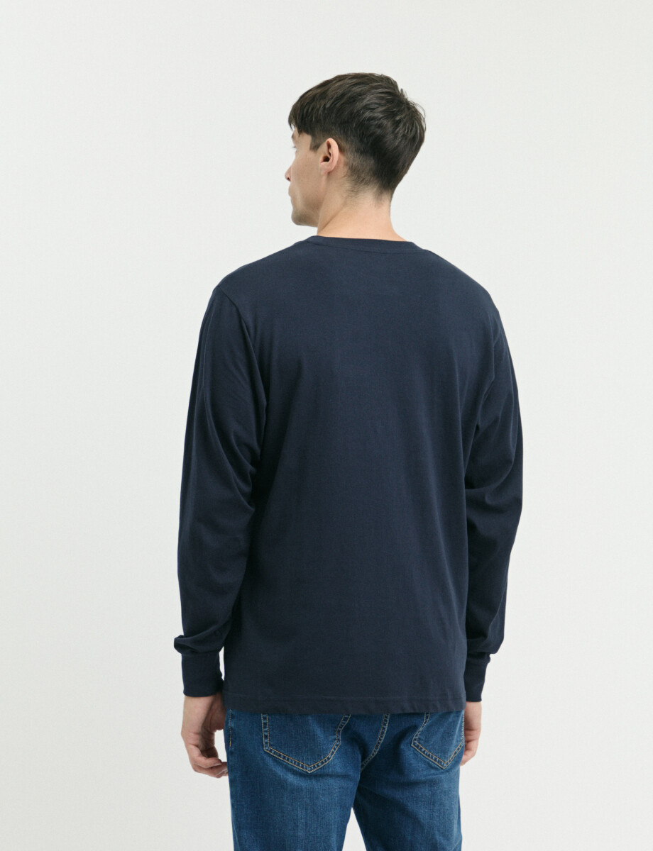 520682 T-SHIRT HARRINGTON LABEL Azul Oscuro