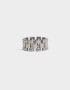 Anillos Medianos y Grandes De metal Anillo De Metal Bold - Plateado