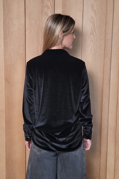 Camisa Paulina Velvet negro