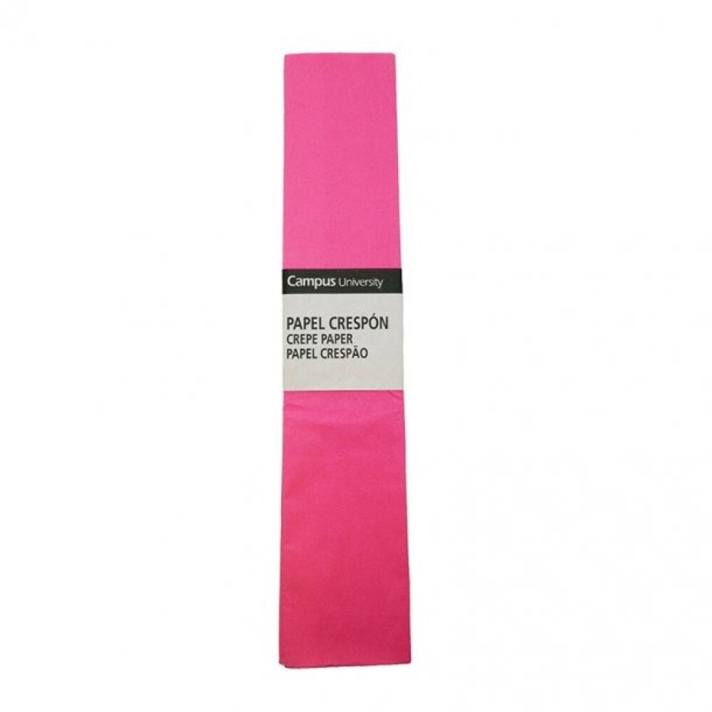 Papel Crepé Campus Fucsia 50Cm x2M 20 Grs #Papel Crepé Campus Fucsia 50Cm X 2M 20 Grs