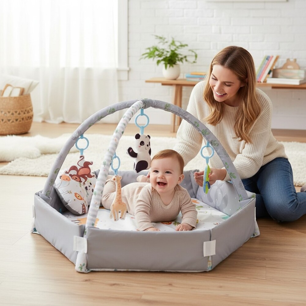 Gimnasio hexagonal con laterales Safari Gimnasio hexagonal con laterales Safari