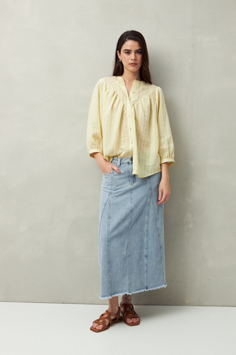 CAMISA ANTON AMARILLO PASTEL
