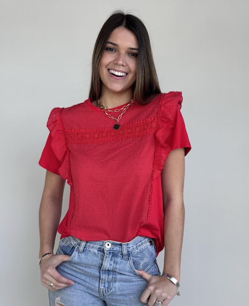 Blusa Paula rojo