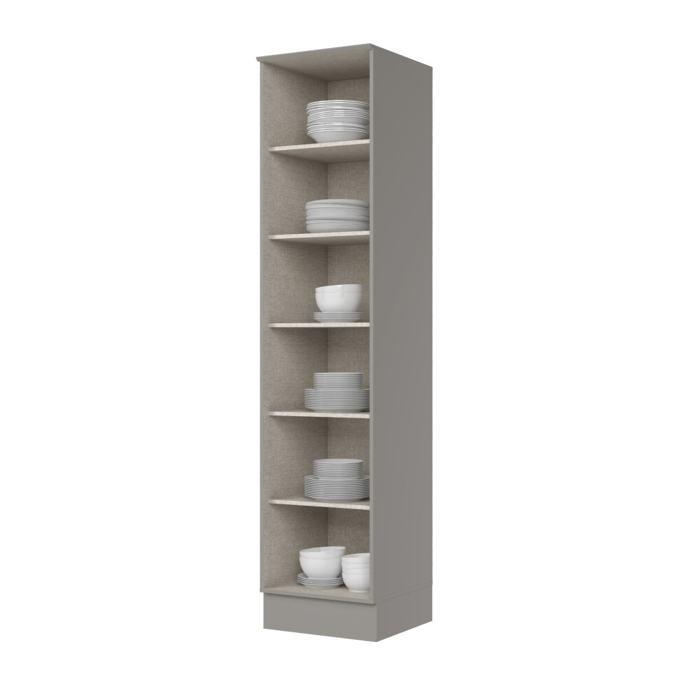PANELERO TORRE 1 PUERTA ARMARIO MULTIUSO LÍNEA AMERICANA GRIS