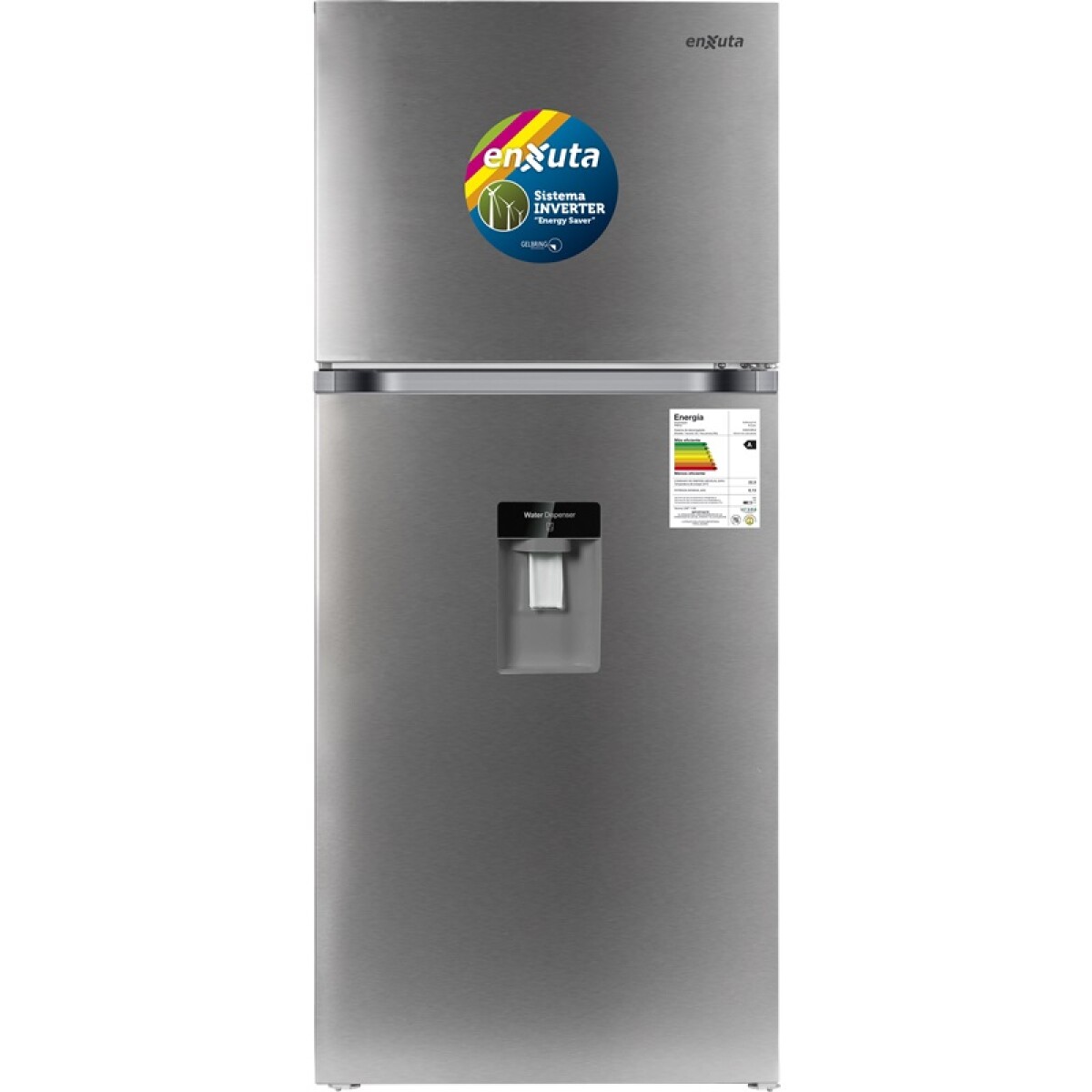 Refrigerador ENXUTA RENX410DI Frío Seco 410L Inox 