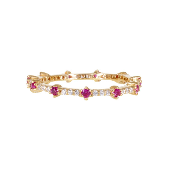 Anillo Karvik de plata 925 bañada en oro 18 K 0