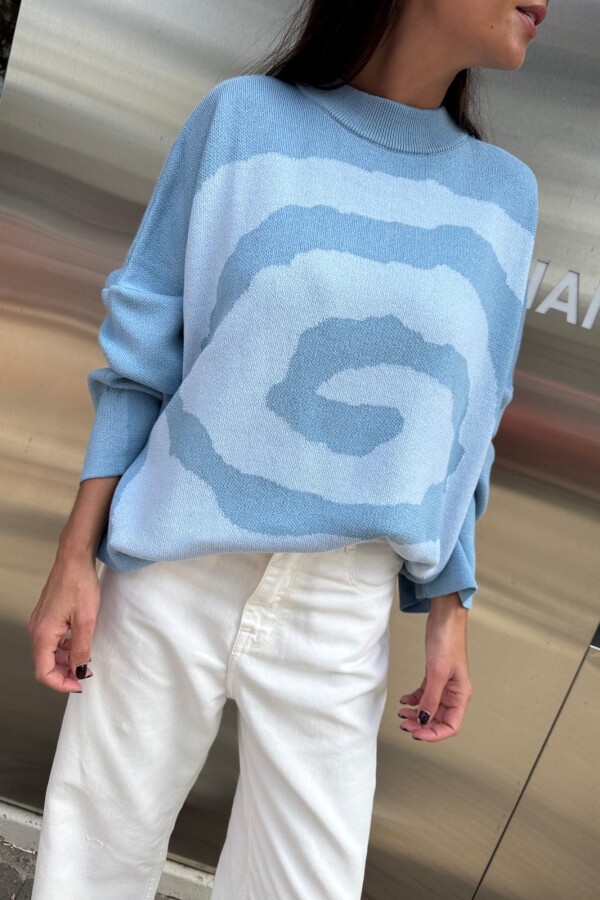 Sweater Espiral Celeste