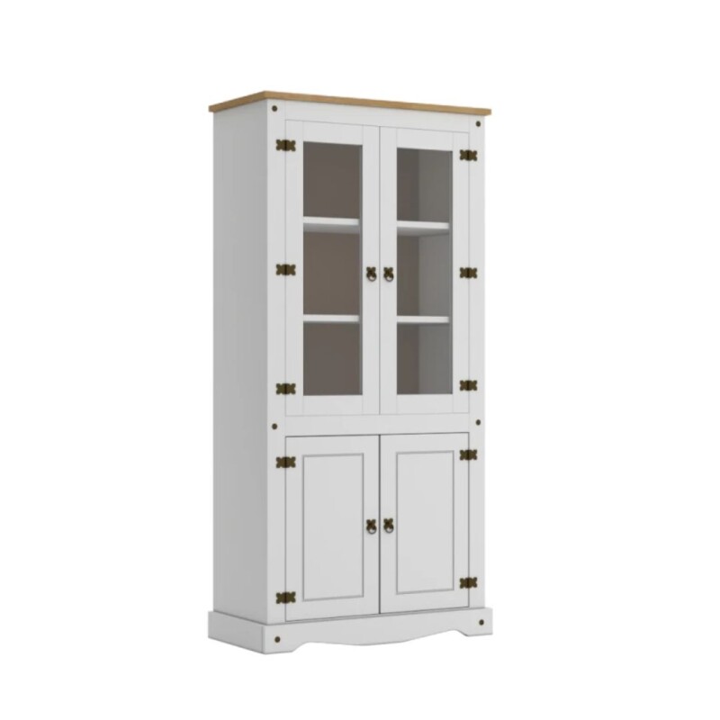 Cristalero Biblioteca Linea Mexicana Mex056 Blanco Cristalero Biblioteca Linea Mexicana Mex056 Blanco