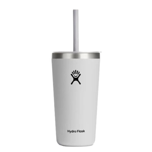 Vaso Hydro Flask 20 OZ All Around Tumbler Straw Lid - Blanco Vaso Hydro Flask 20 OZ All Around Tumbler Straw Lid - Blanco