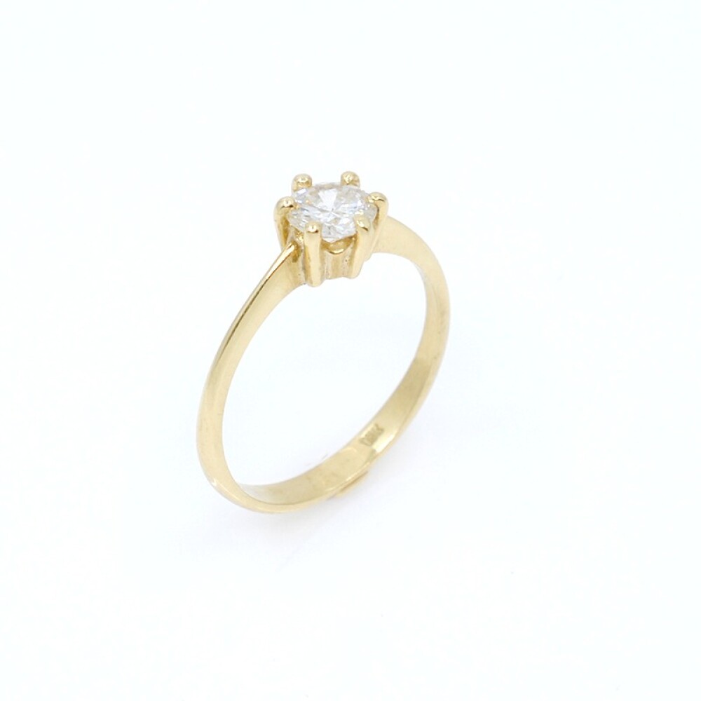 Anillo solitario en oro 18k amarillo Anillo solitario en oro 18k amarillo