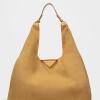 Bolso The Shopping en cuero gamuza Sand