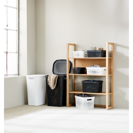 Cesta Para Ropa Infinity Plastico Negro