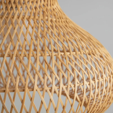 Lámpara Colgante de bambú natural, estilo rústico 36cm de altura 42cm de diámetro Lámpara Colgante de bambú natural, estilo rústico 36cm de altura 42cm de diámetro