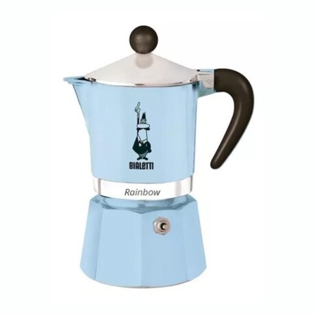 Cafetera Manual Italiana BIALETTI Rainbow 3 Tazas - Celeste Cafetera Manual Italiana BIALETTI Rainbow 3 Tazas - Celeste