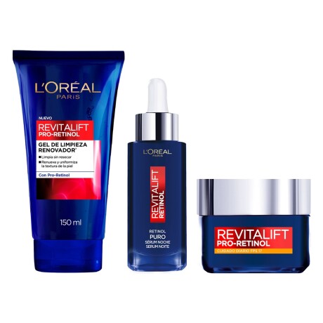 PACK LOREAL PARIS REVITALIFT RETINOL CREMA DE DIA 50ml + SERUM 30ml+ UV DEFENSE FLUIDO 40gr PACK LOREAL PARIS REVITALIFT RETINOL CREMA DE DIA 50ml + SERUM 30ml+ UV DEFENSE FLUIDO 40gr