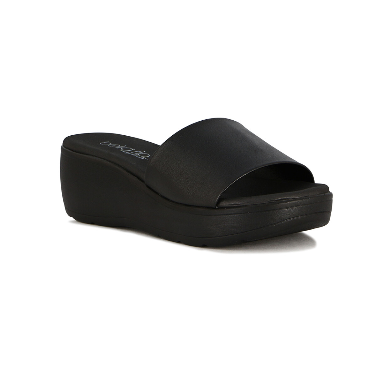 Sandalias Casuales Mujer Beira Rio Plataforma - Negro 