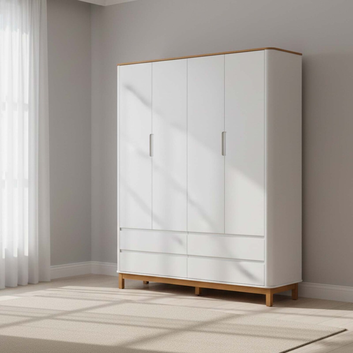 PLACARD - 4 PUERTAS MDF BLANCO FLOW KIDS 