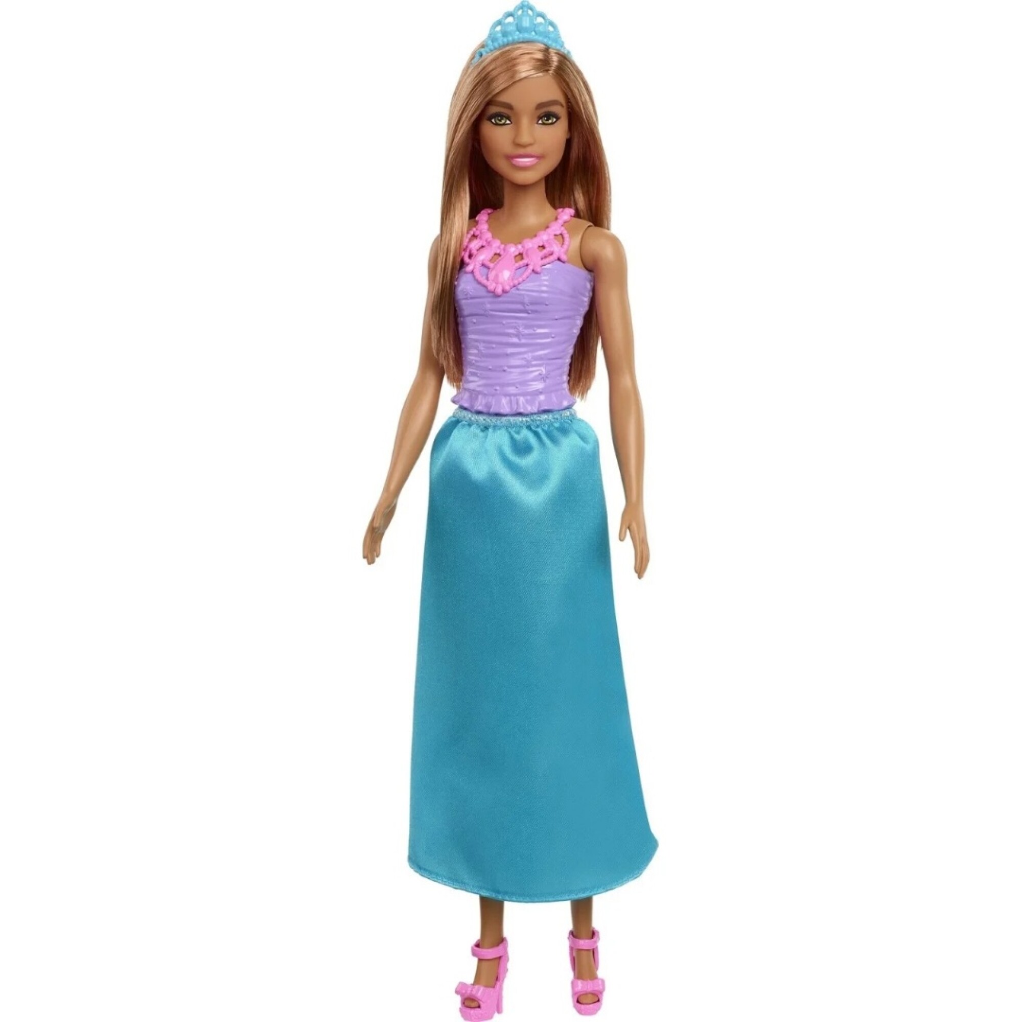 Muñeca Barbie Princesa Básica Castaña — Que Regalo