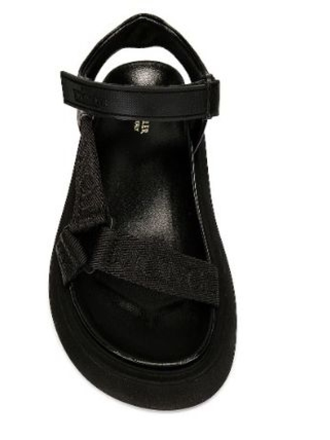 Moncler -Sandalias de goma con tiras ajustables, Catura Negro