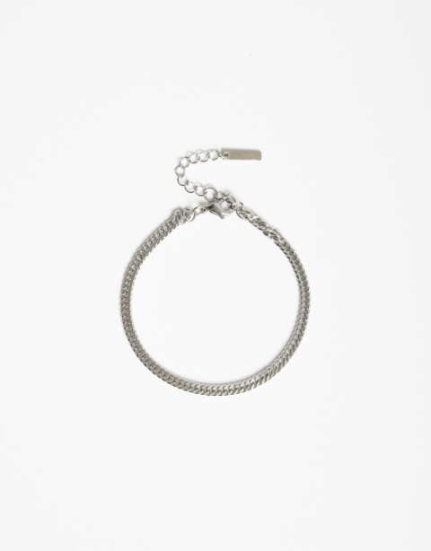Pulseras Flexibles Metal Pulsera Acero Men´s Collection - Plateado