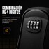 Caja Fuerte Cofre De Seguridad C/ Combinación 9,5 cm x 8 cm Negro