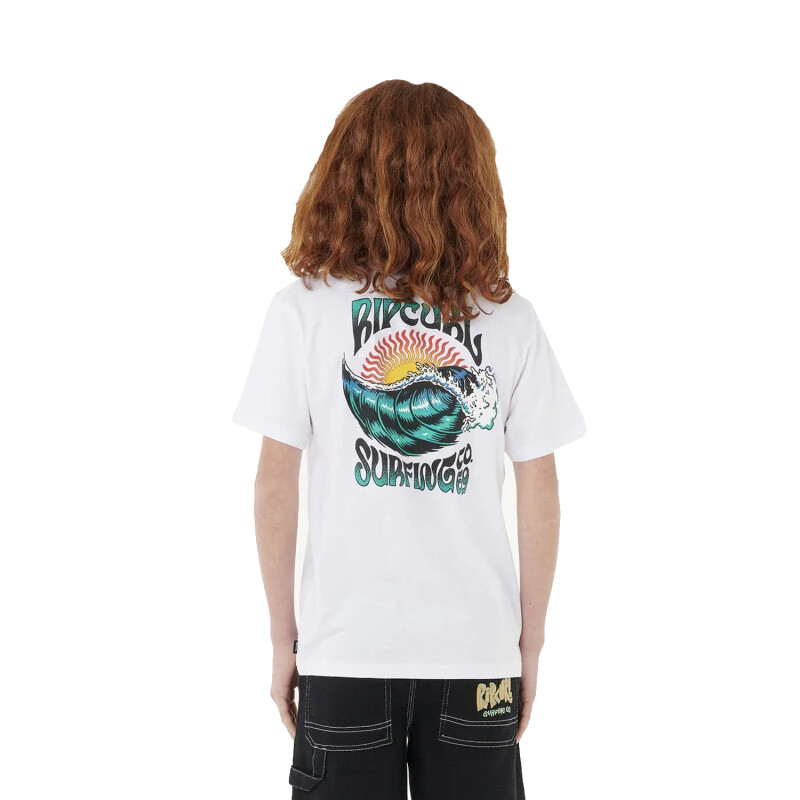 Remera Rip Curl Hazed & Tubed Niño - Blanco Remera Rip Curl Hazed & Tubed Niño - Blanco