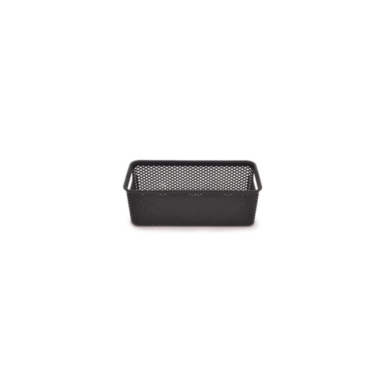 CANASTO ORGANIZADOR 26X12X9CM NEGRO