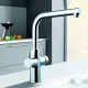Griferia De Mesada Cocina Monocomando Cromo Clever 2 Salidas Combinadas Para Filtro 000