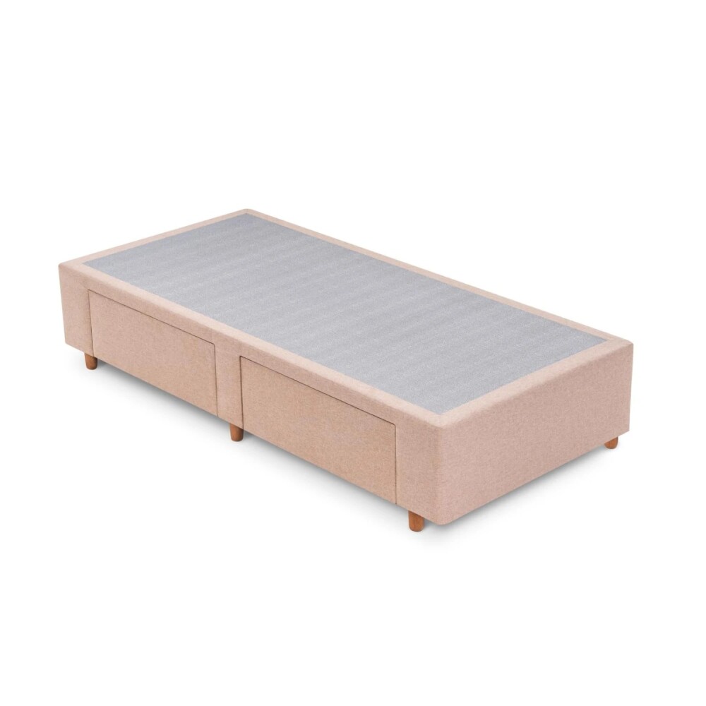 Box Sommier 2 Cajones - Plaza y media Beige