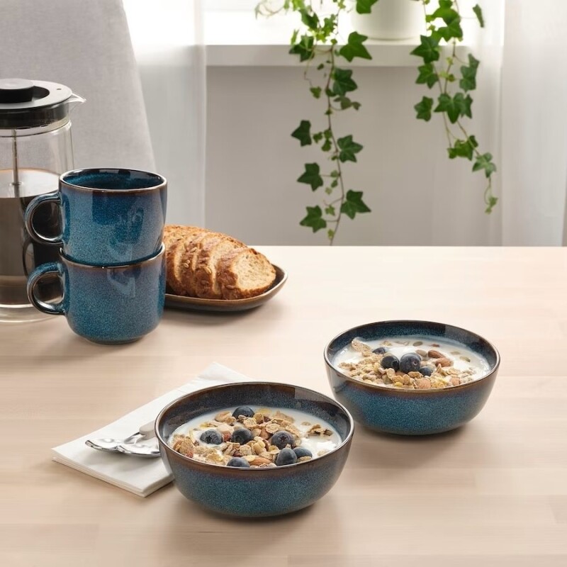 BOWL CERAMICA D14CM ORGANIC AZUL BOWL CERAMICA D14CM ORGANIC AZUL