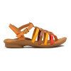 Country Sandalia Tiras Combinadas C/pulsera Canela-mix