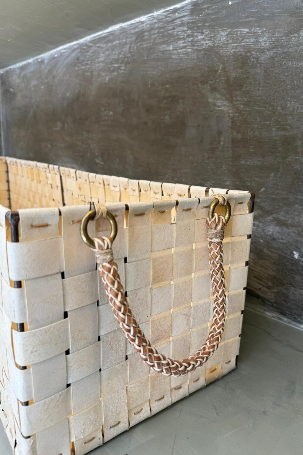 Rectangular Braided Basket Grande Claro