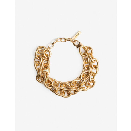 Pulseras Flexibles Metal Dorado Oro Amarillo