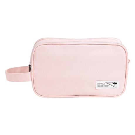 Neceser Organizador Mano p/ Viaje Bolso Maquillaje Cosmética Rosa