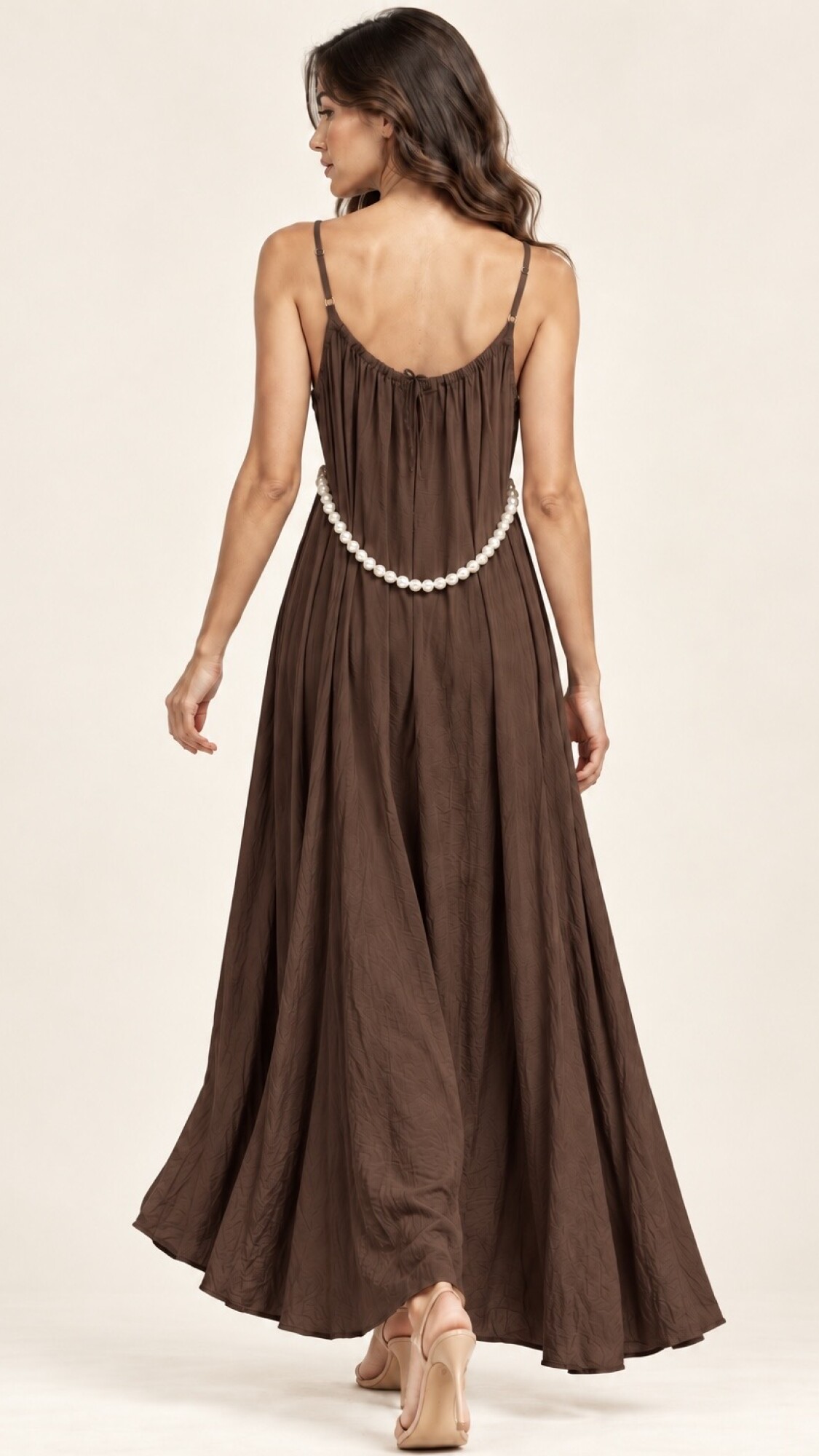 VESTIDO LIZET MARRÓN