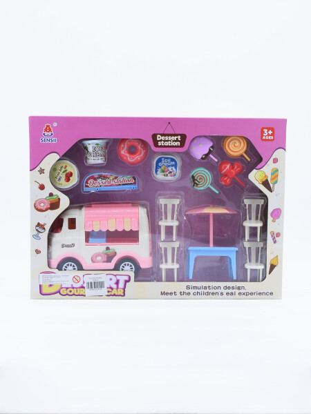 FOOD TRUCK MINI COMIDA ROSADO