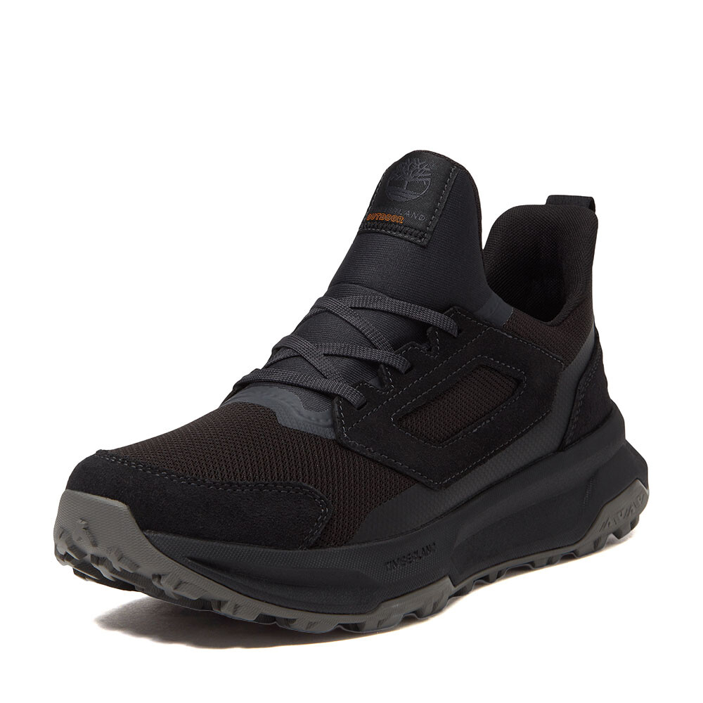 Low Lace Up Sneaker Black Mesh