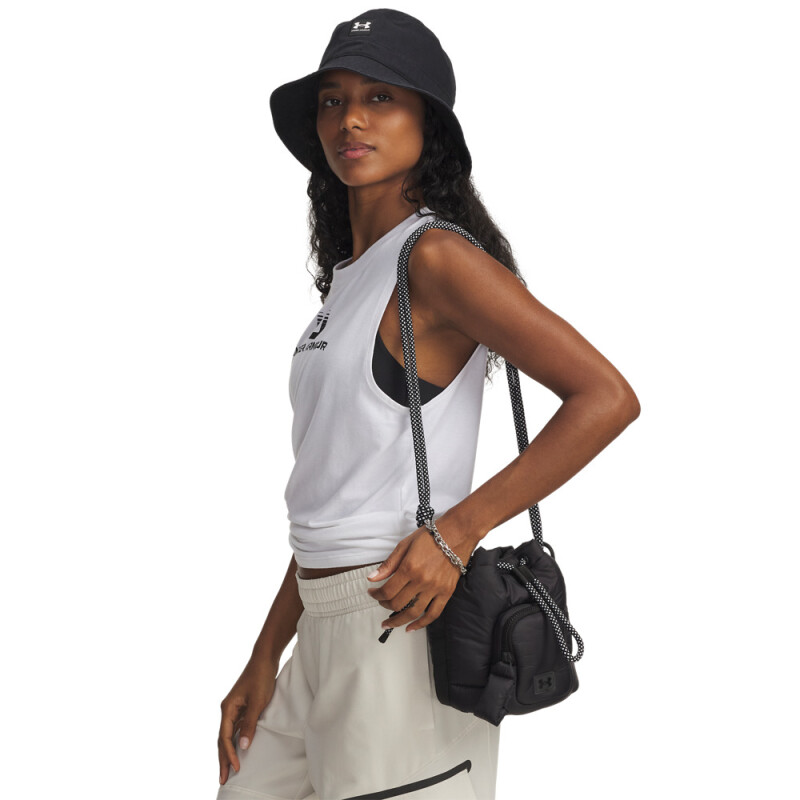 UA Studio Puffer Bucket Bag-WHT BLK-002