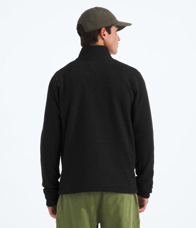 Buzo Polar Textured cierre de 1/4 hombre Tnf Black Heather