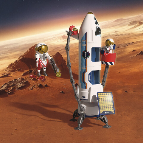 Dos Astronautas con Cohete Espacial Playmobil 71 Piezas U