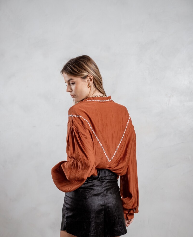 Camisa Alex terracota